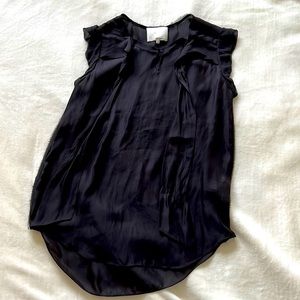 3.1 Phillip Lim black sheer blouse